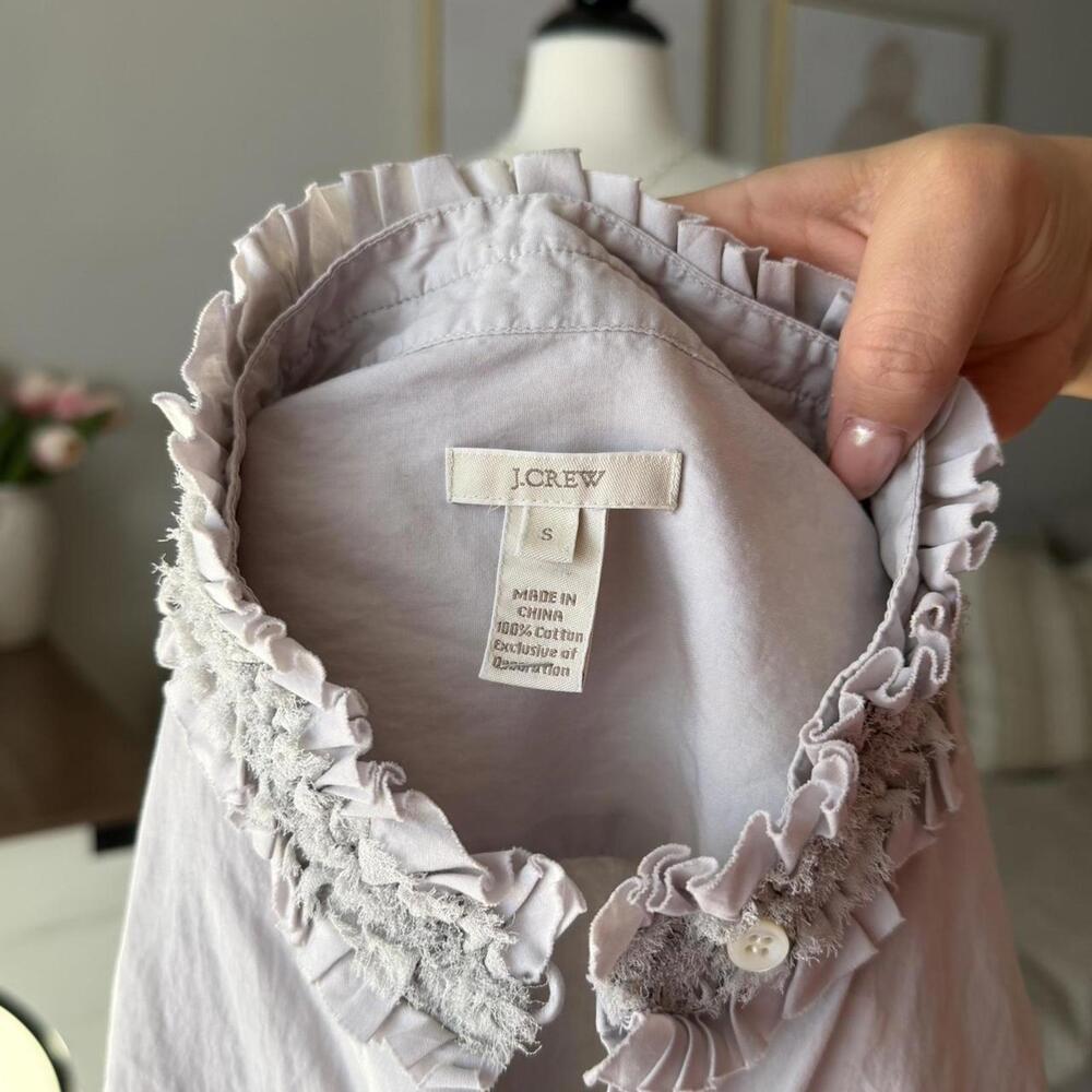 J.Crew Ruffle Collar Button Down - image 4